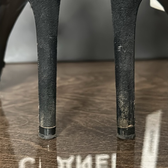 Zara Vinyl Black Court Shoe - Picture 15 of 16